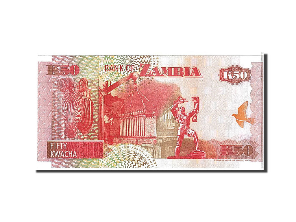 Banknote, Zambia, 50 Kwacha, 1992, KM:37a, UNC(65-70)