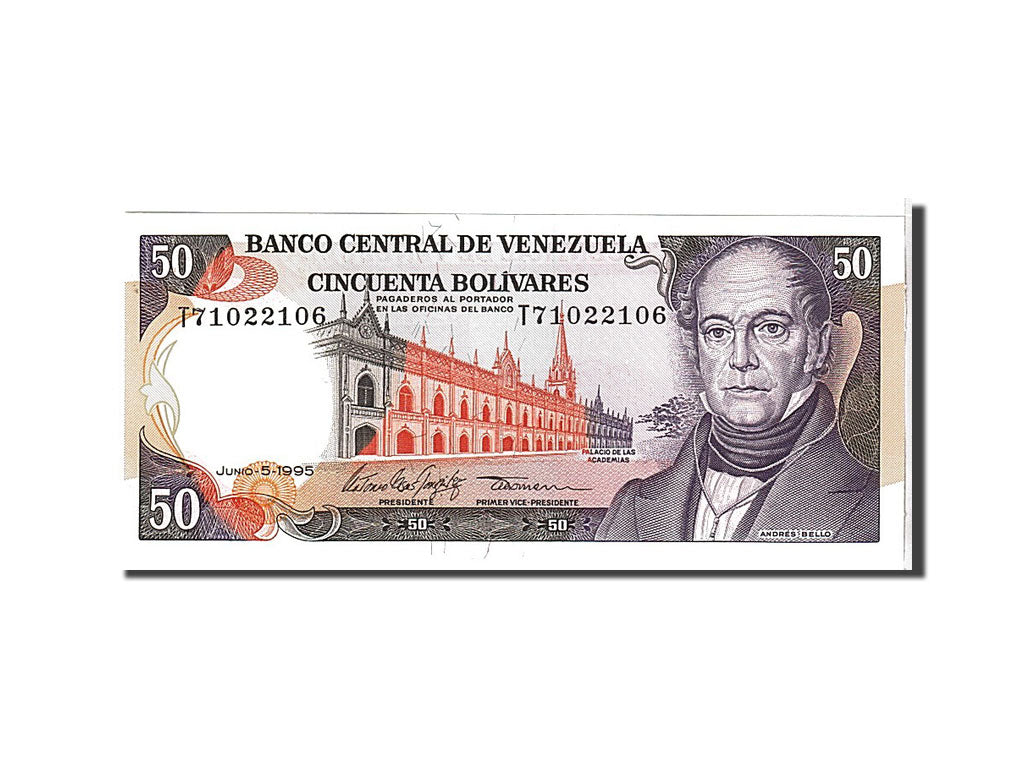 Banknote, Venezuela, 50 Bolivares, 1995, UNC(65-70)