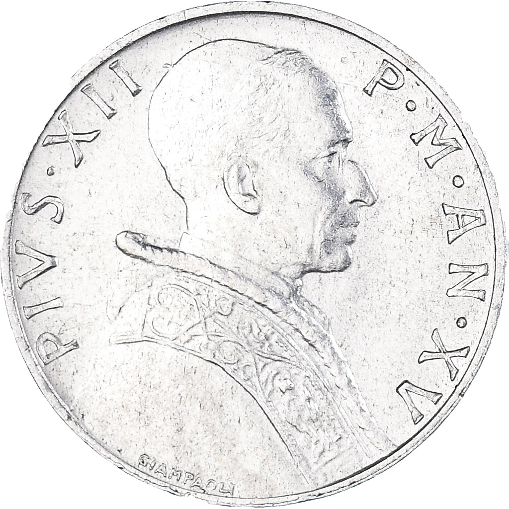 Münze, Vatikanstadt, 5 Lire, 1953