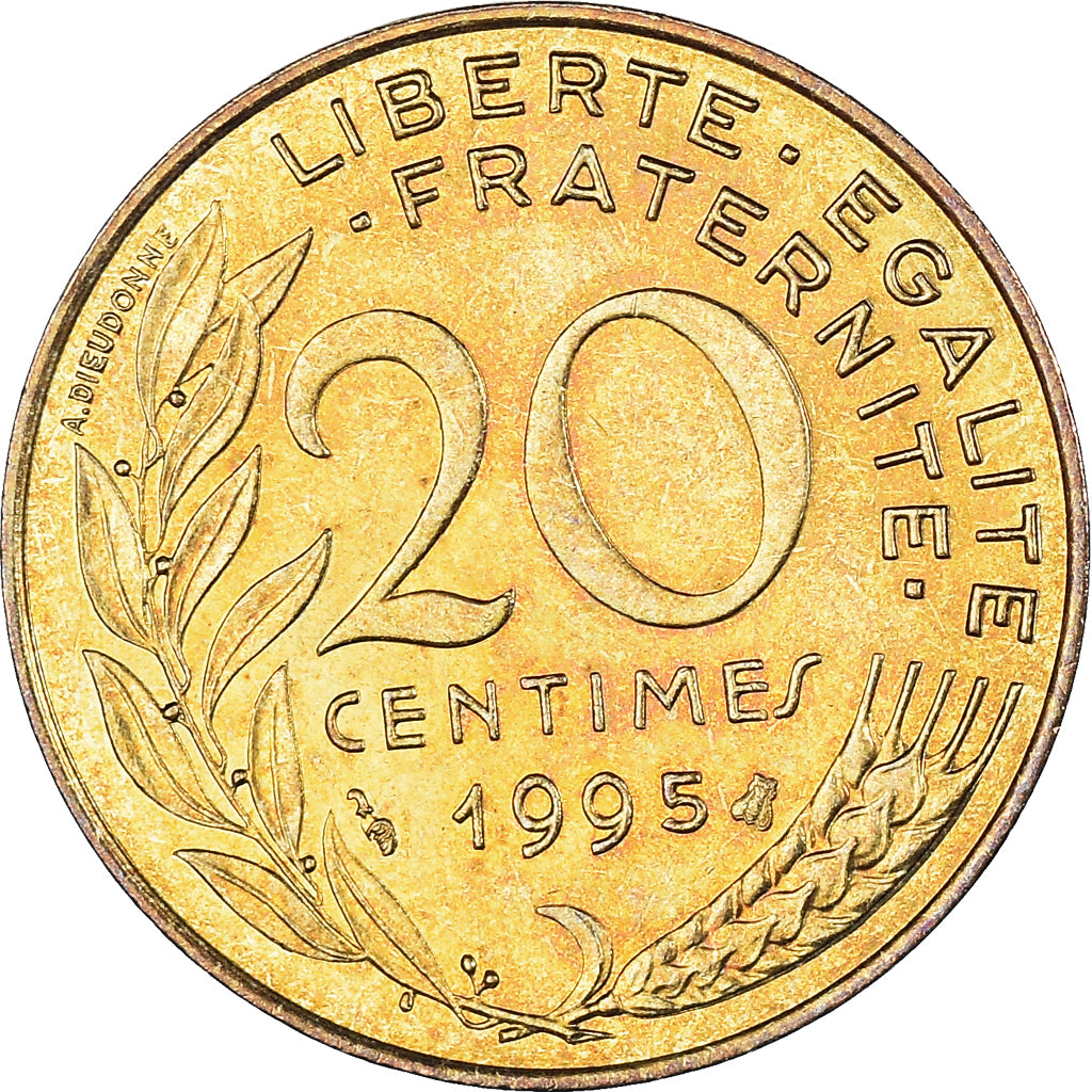 Moneda, Francia, 20 Francs, 1995