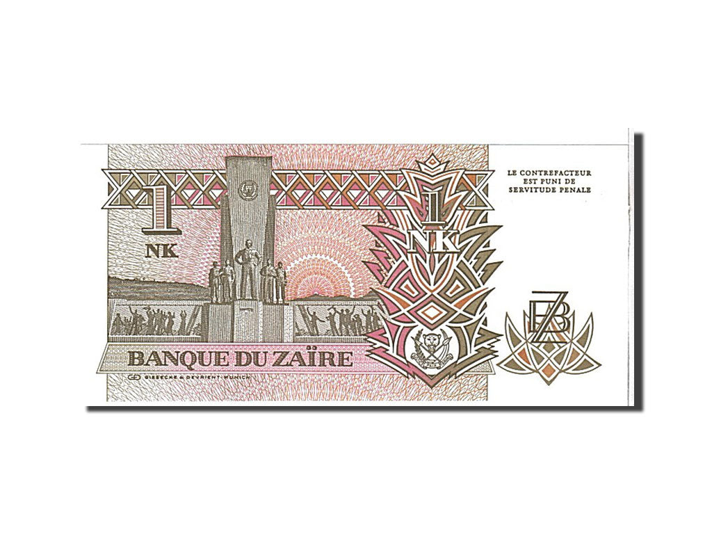 Banknote, Zaire, 1 Nouveau Likuta, 1993, KM:47a, UNC(65-70)