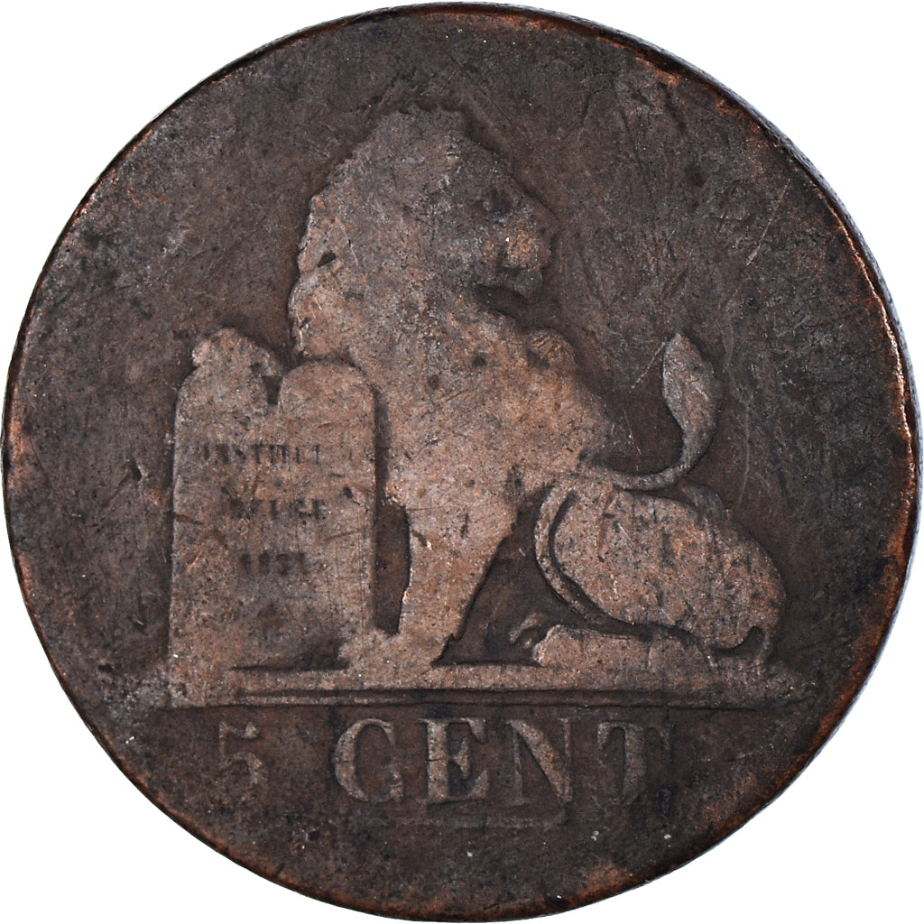 Münze, Belgien, 5 Centimes, 1837