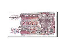 Banknote, Zaire, 2000 Zaïres, 1991, KM:36a, UNC(65-70)