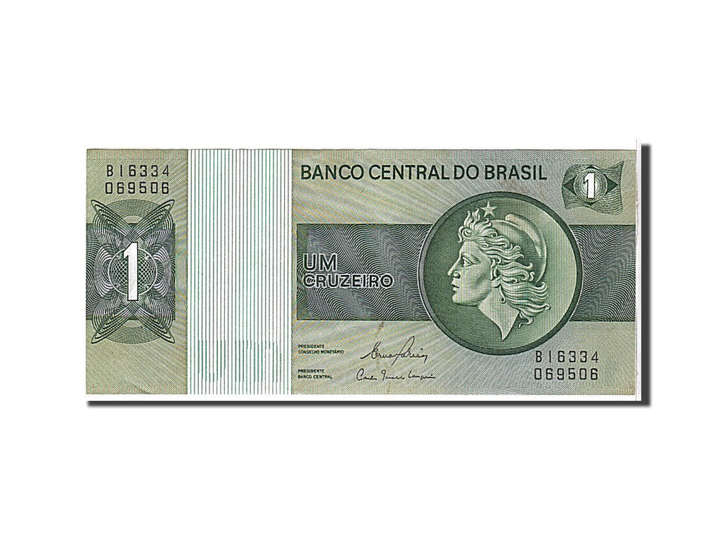 Banknote, Brazil, 1 Cruzeiro, 1972, KM:191Aa, AU(55-58)