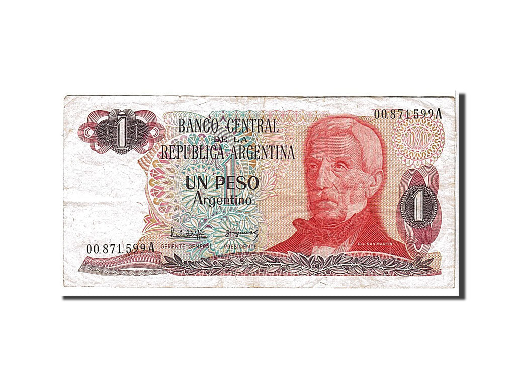 Banknote, Argentina, 1 Peso Argentino, 1983, EF(40-45)