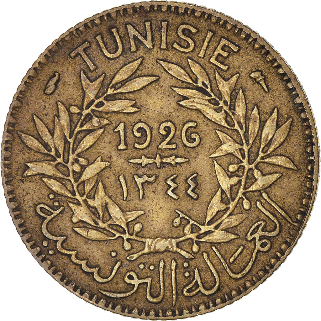 Moneta, Tunisia, Anonymous, Franc, 1926, Paris, SPL-, Alluminio-bronzo, KM:247