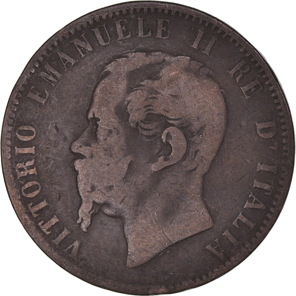 Münze, Italien, Vittorio Emanuele II, 10 Centesimi, 1866, Strasbourg, S