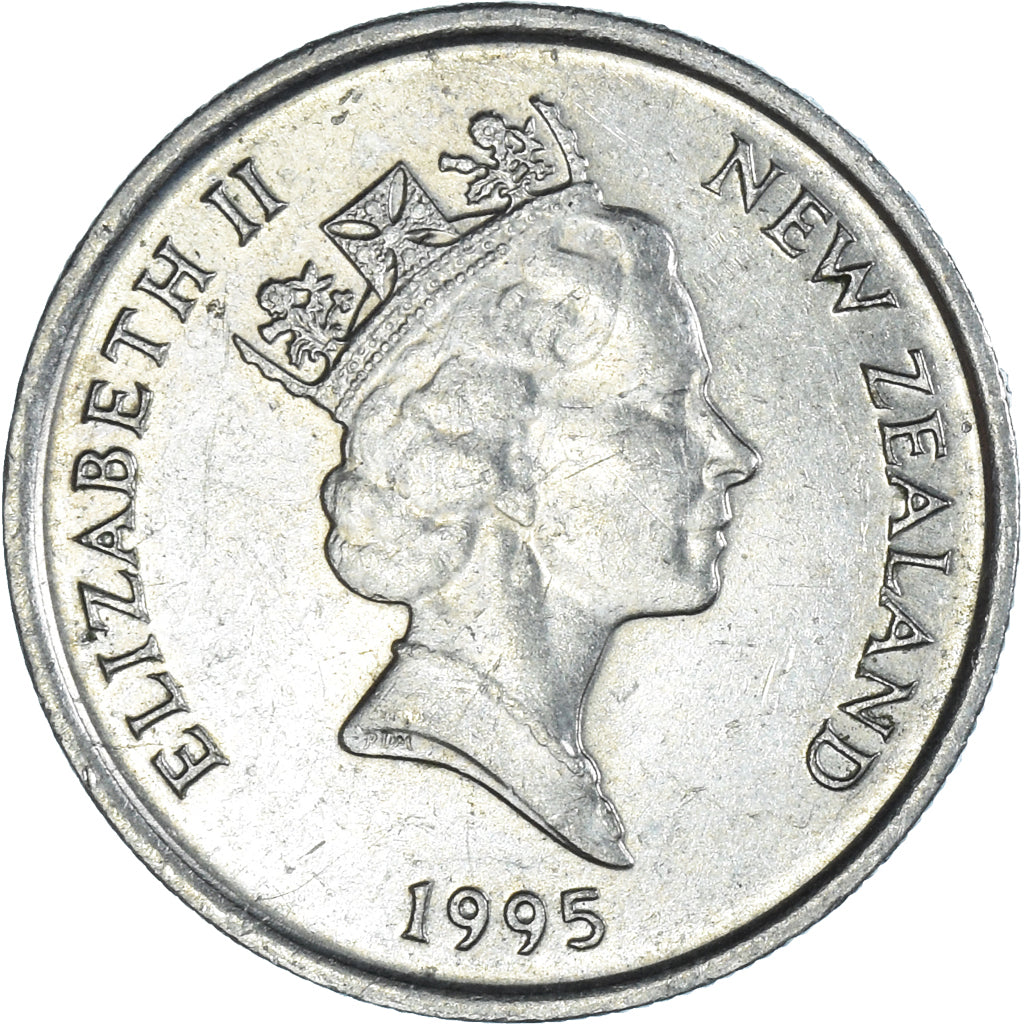 Coin, New Zealand, Elizabeth II, 5 Cents, 1995, British Royal Mint, AU(55-58)