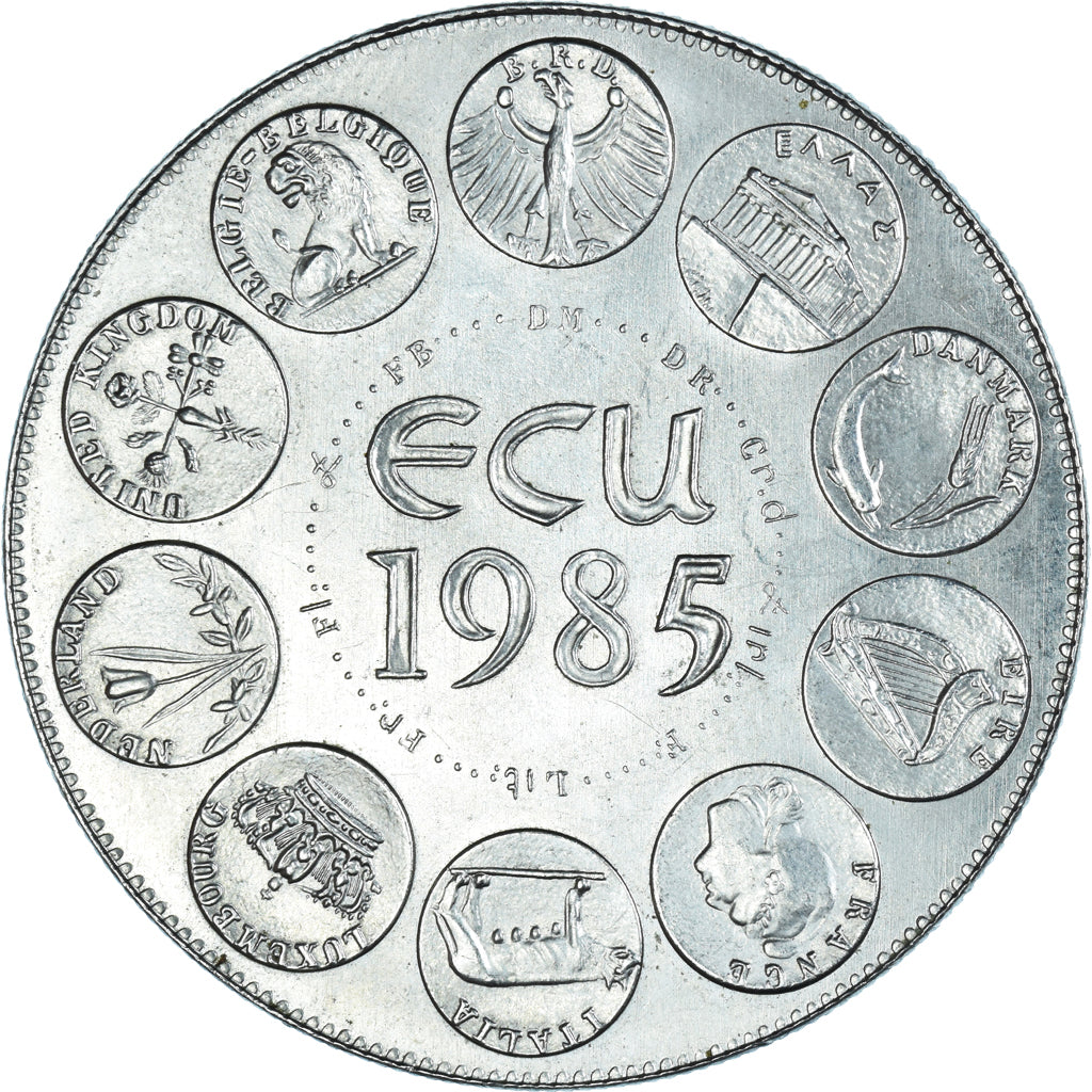 Frankrijk, Medaille, Ecu Europa, Marianne, 1985, Rodier, PR+, Cupro-nikkel