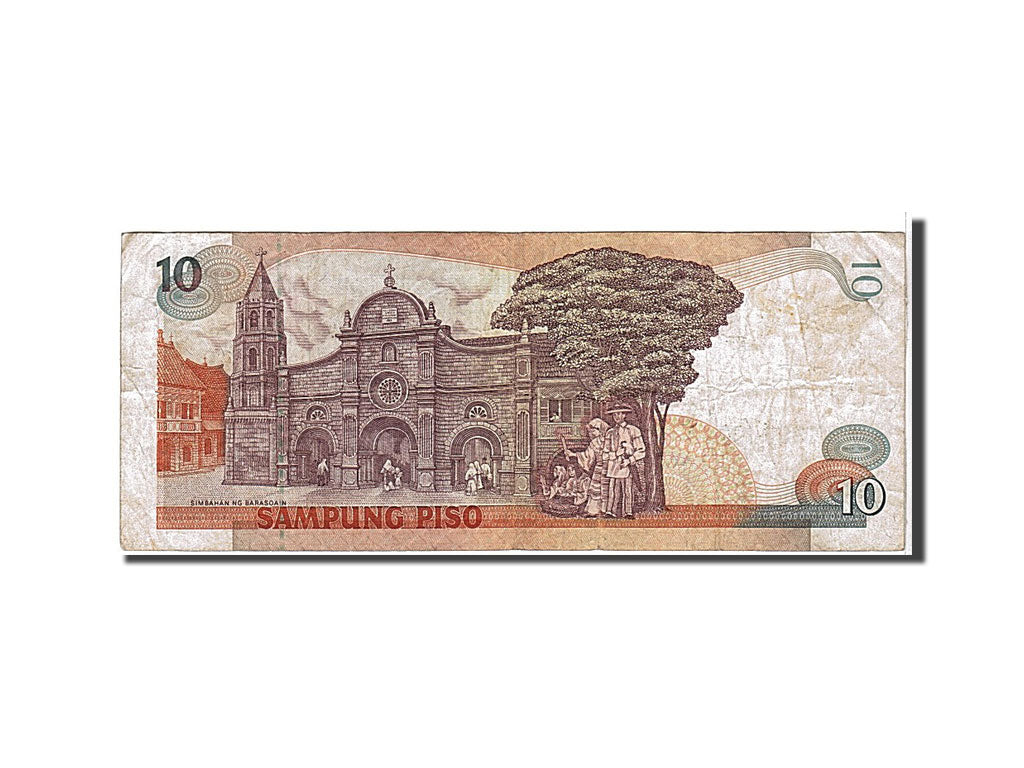 Billet, Philippines, 10 Piso, 1985, KM:169b, TTB