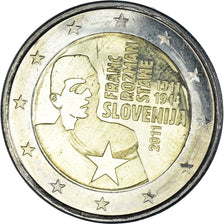 Slovenia, 2 Euro, Franc Rozman-Stane, 2011, Vantaa, SPL, Bi-metallico, KM:100