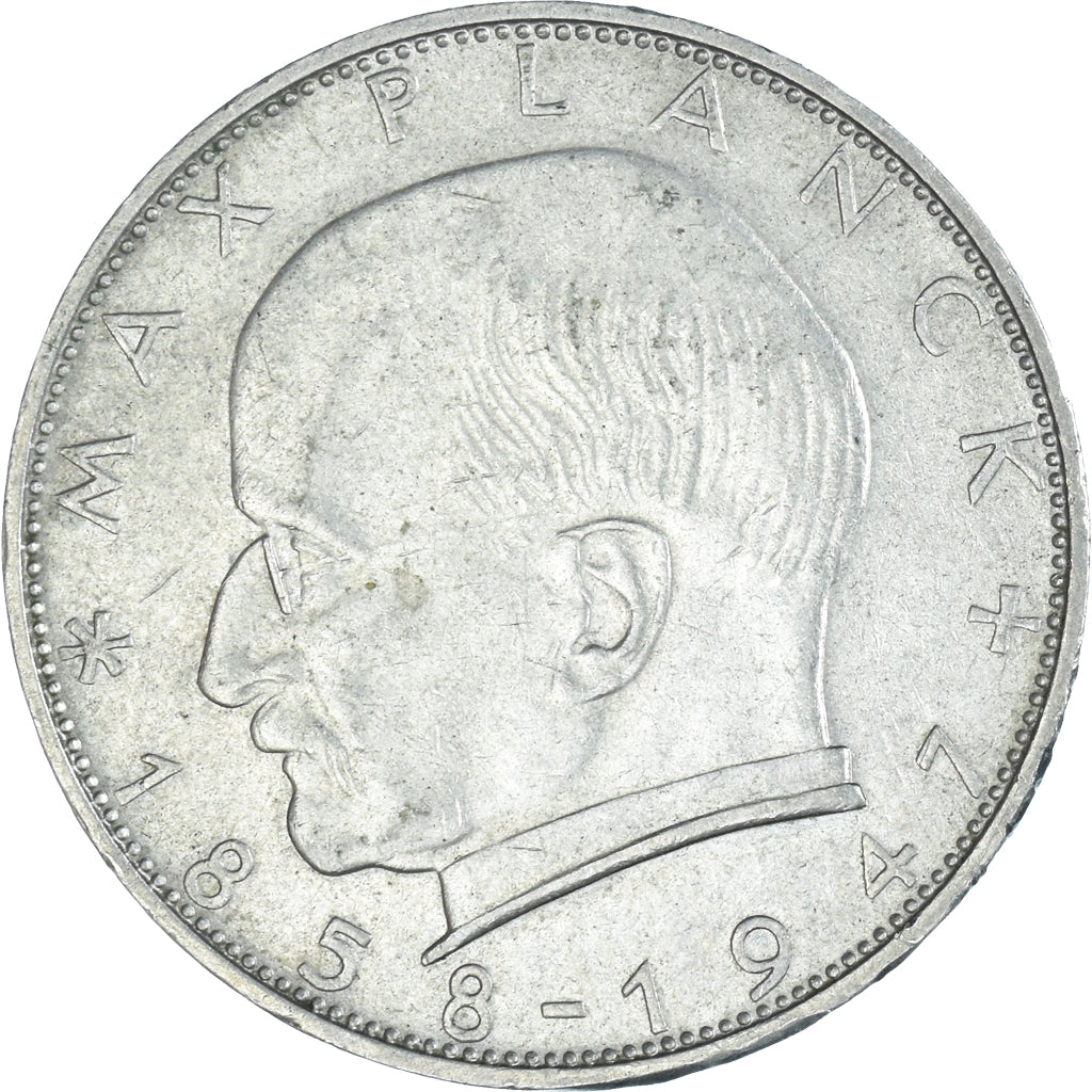 Coin, GERMANY - FEDERAL REPUBLIC, 2 Mark, 1967, Karlsruhe, AU(50-53)
