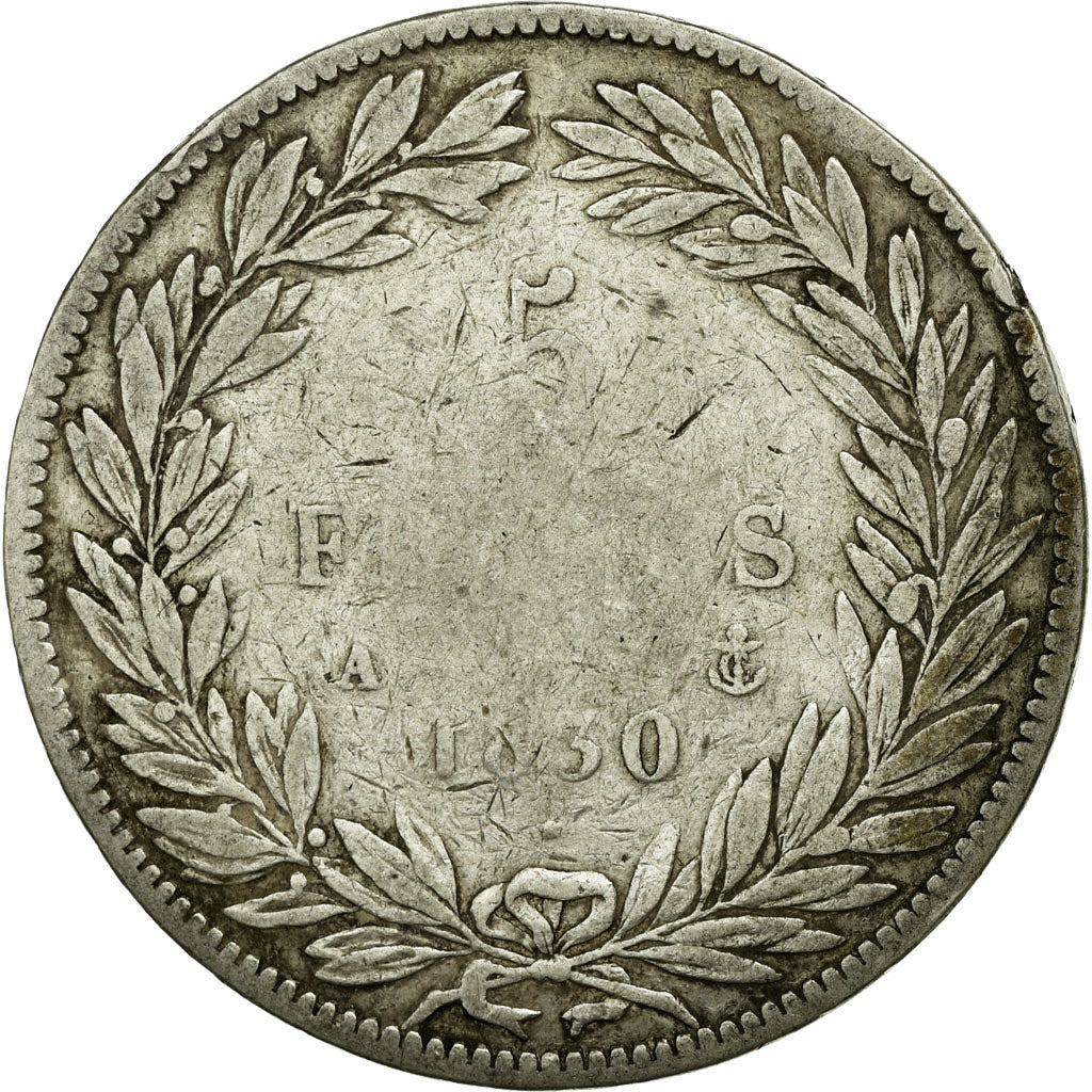 Moneta, Francia, Louis-Philippe, 5 Francs, 1830, Paris, B, Argento, Gadoury:675