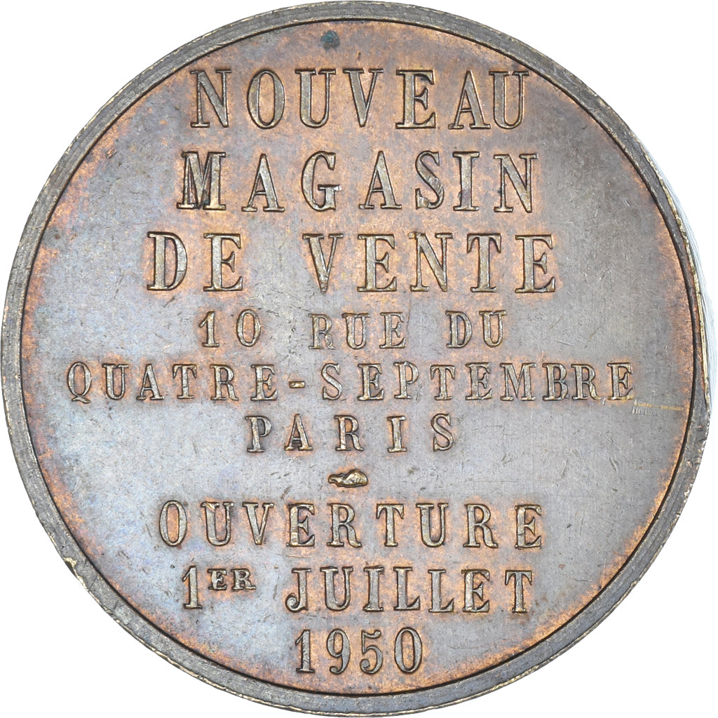 France, Token, Monnaie de Paris, Nouveau magasin de vente, 1950, Rottiers