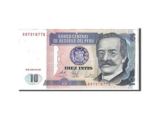 Billet, Pérou, 10 Intis, 1987, KM:129, SUP