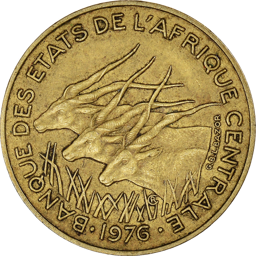 Moneta, Stati dell’Africa centrale, 10 Francs, 1976, Paris, BB