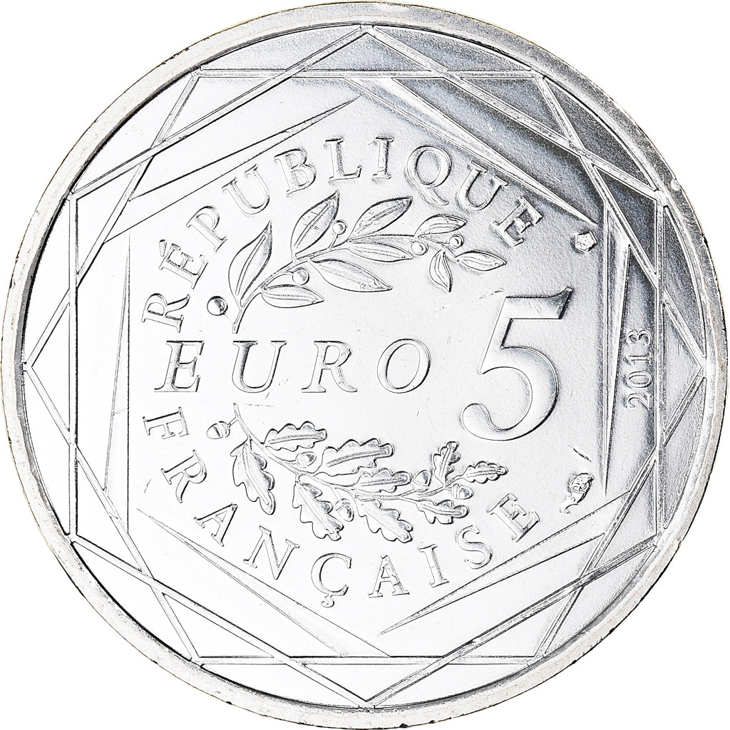 France, 5 Euro, Egalité, 2013, MS(65-70), Silver, Gadoury:EU646