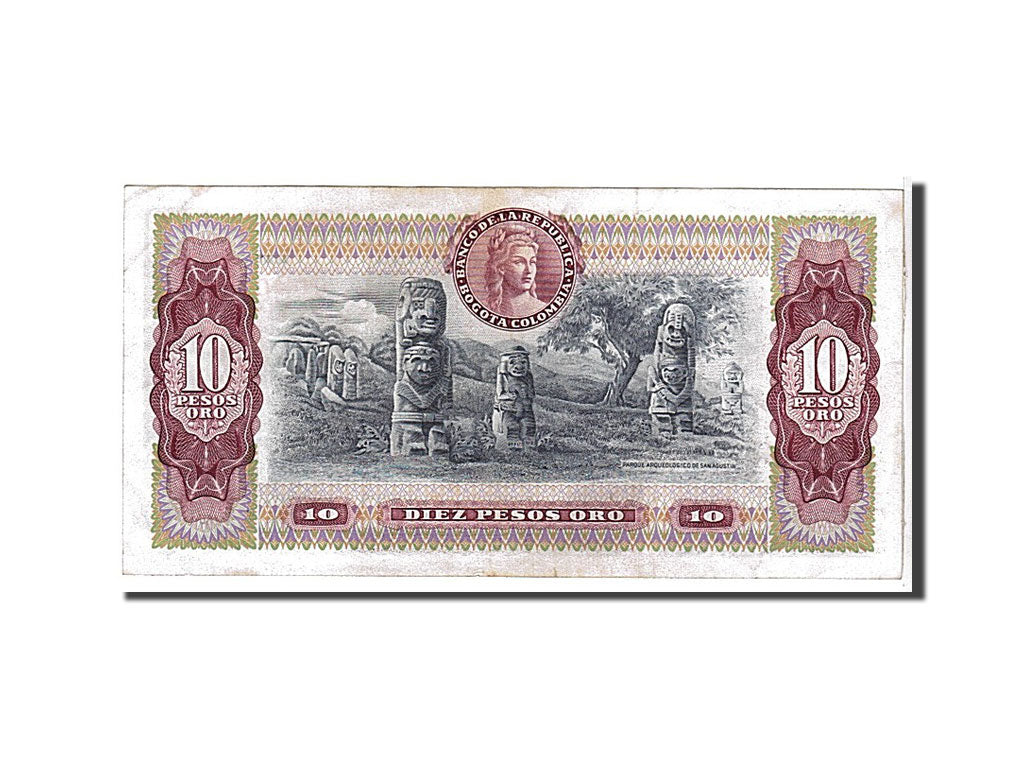 Billet, Colombie, 10 Pesos Oro, 1980, TTB