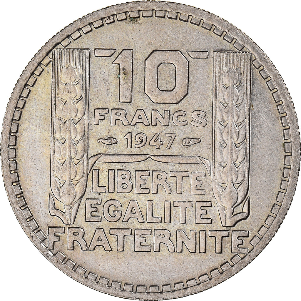 Münze, Frankreich, Turin, 10 Francs, 1947, Paris, VZ+, Kupfer-Nickel, KM:909.1