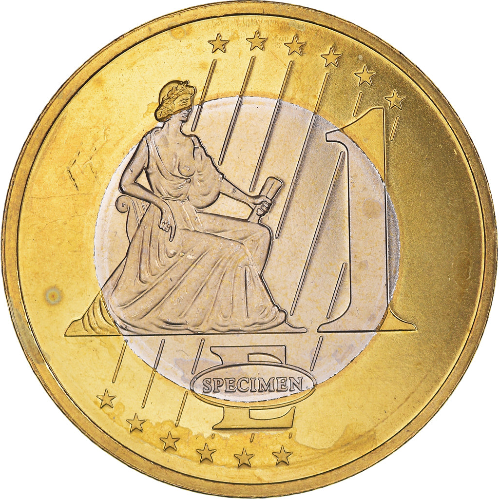 Cyprus, 1 Euro, Essai 1 euro, 2003, Specimen, MS(64), Bi-Metallic