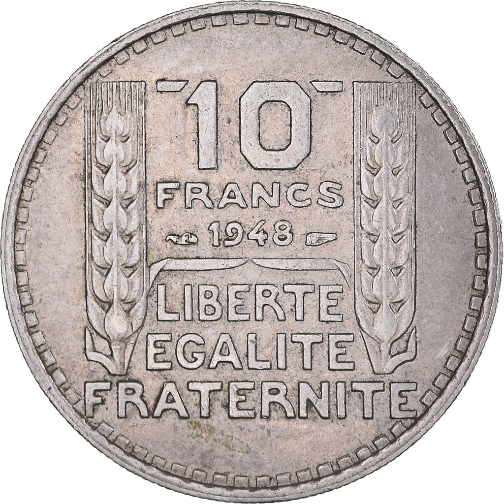 Münze, Frankreich, Turin, 10 Francs, 1948, Paris, VZ+, Kupfer-Nickel, KM:909.1