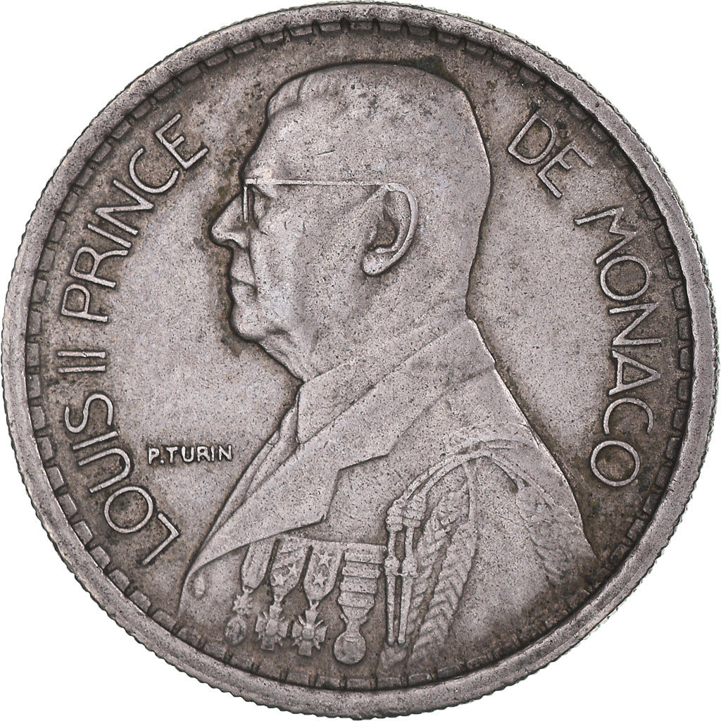 Münze, Monaco, Louis II, 10 Francs, 1946, Poissy, SS, Kupfer-Nickel, KM:123