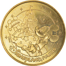 Francia, zeton, Jetón turístico, Disneyland Paris, 2018, MDP, SC, Aluminio y