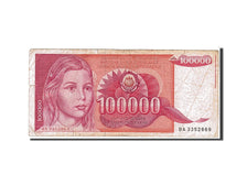 Banknote, Yugoslavia, 100,000 Dinara, 1989, VF(20-25)