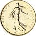 Coin, France, 1 Franc, 1978, Pessac, MS(63), Gold plated