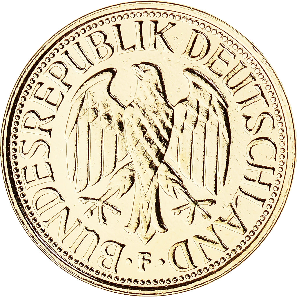 Moneda, ALEMANIA - REPÚBLICA FEDERAL, Mark, 1993, Stuttgart, SC, Gold plated