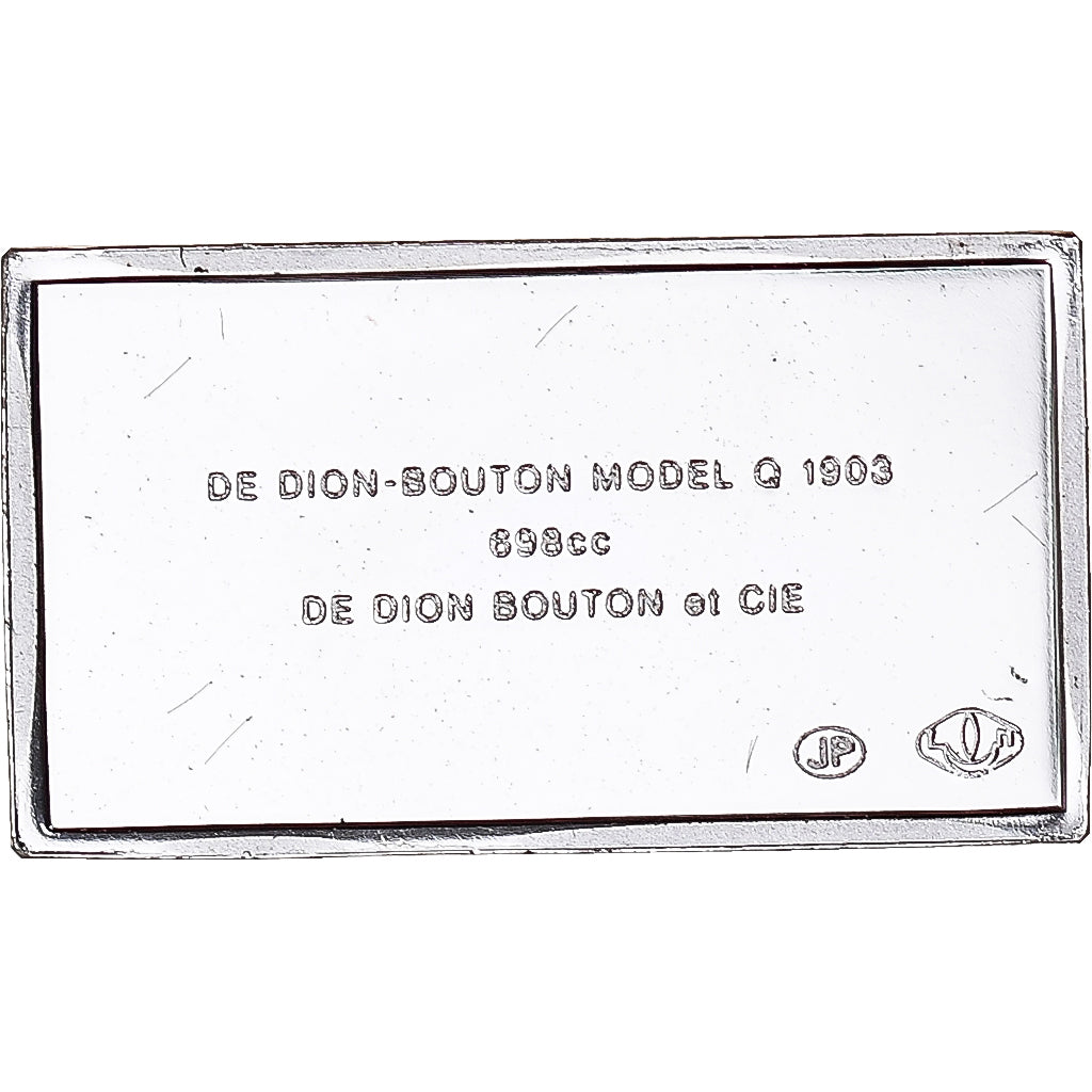 Francja, medal, Célèbres Automobiles du Monde, DE DION-BOUTON 1903, MS(63)