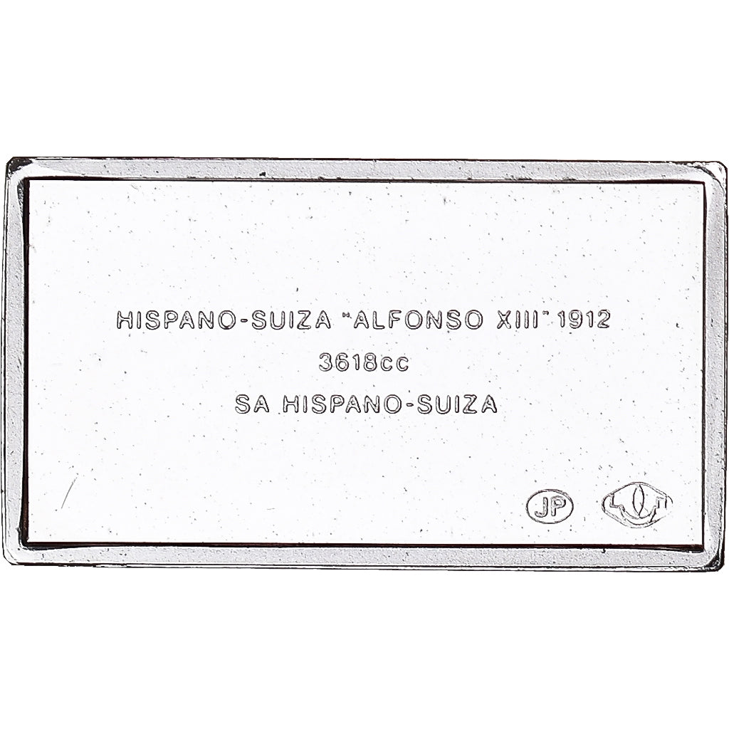 France, Médaille, Célèbres Automobiles du Monde, HISPANO-SUIZA 1912, SPL