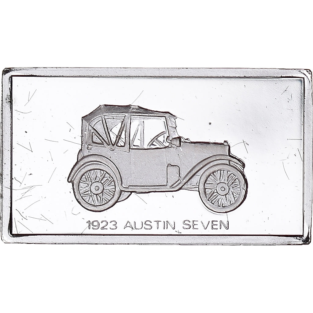 Francia, medalla, Célèbres Automobiles du Monde, AUSTIN SEVEN 1923, SC, Plata