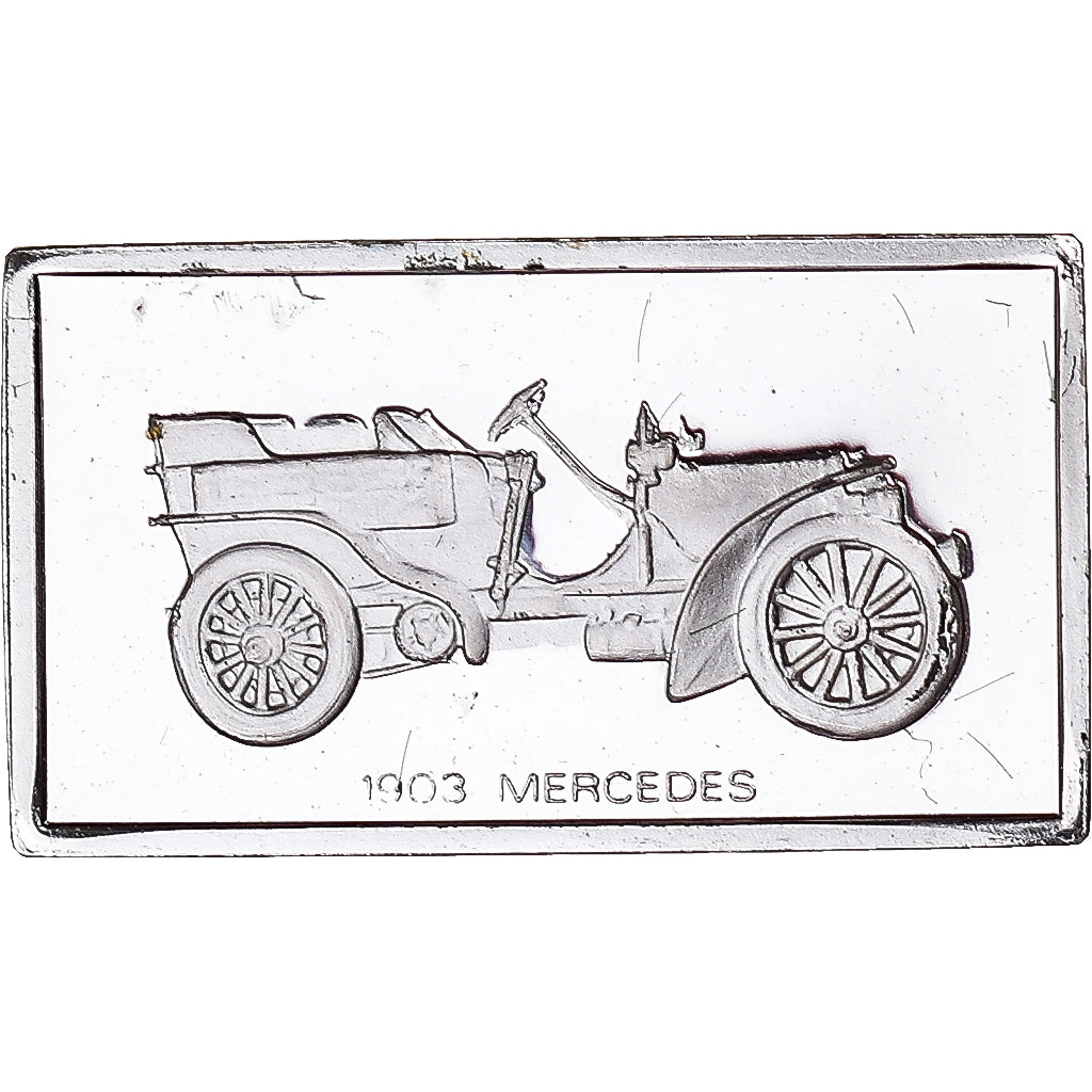 Francia, medaglia, Célèbres Automobiles du Monde, MERCEDES 1903, SPL, Argento