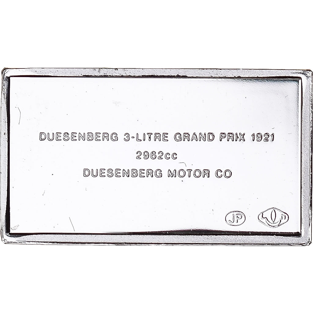 Frankreich, Medaille, Célèbres Automobiles du Monde, DUESENGERG 1921, UNZ