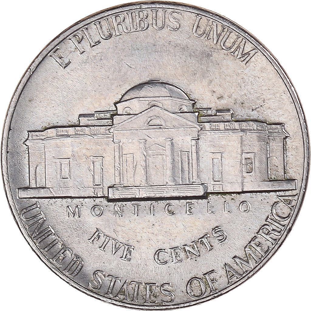 Moneda, Estados Unidos, Jefferson Nickel, 5 Cents, 1973, U.S. Mint