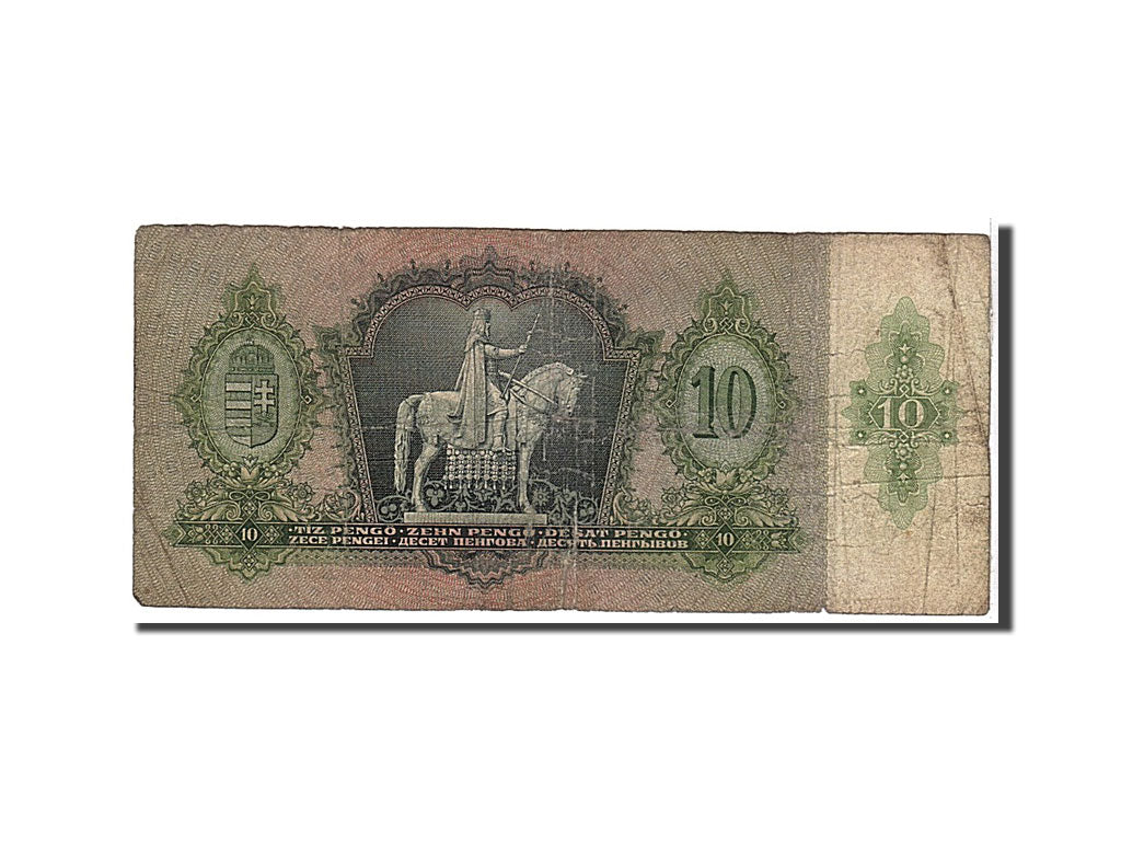 Billet, Hongrie, 10 Pengö, 1936, KM:100, B