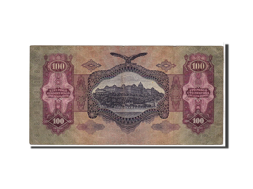 Billet, Hongrie, 100 Pengö, 1930, KM:98, TTB