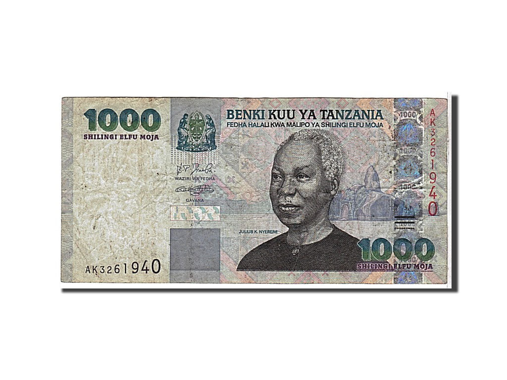 Banknote, Tanzania, 1000 Shilingi, 2003, KM:36a, VF(20-25)