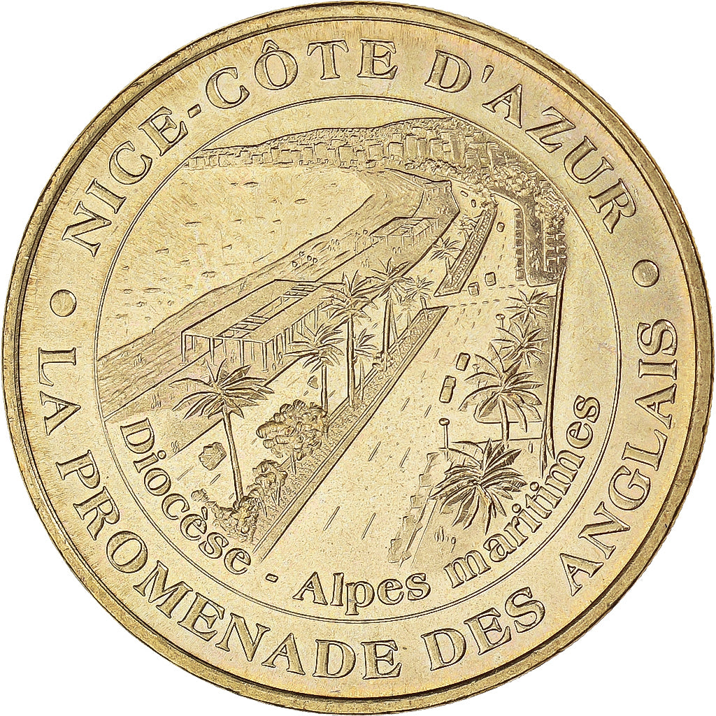 France, Jeton, Nice - Promenade des Anglais, 2005, MDP, SPL+, Cupro-nickel