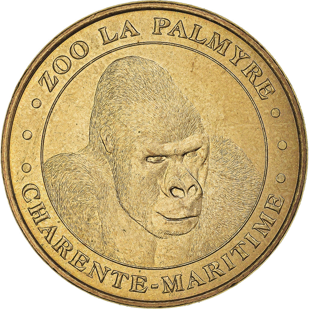 França, Token, Token turístico, 17/ Zoo de la Palmyre - Gorille, Artes e