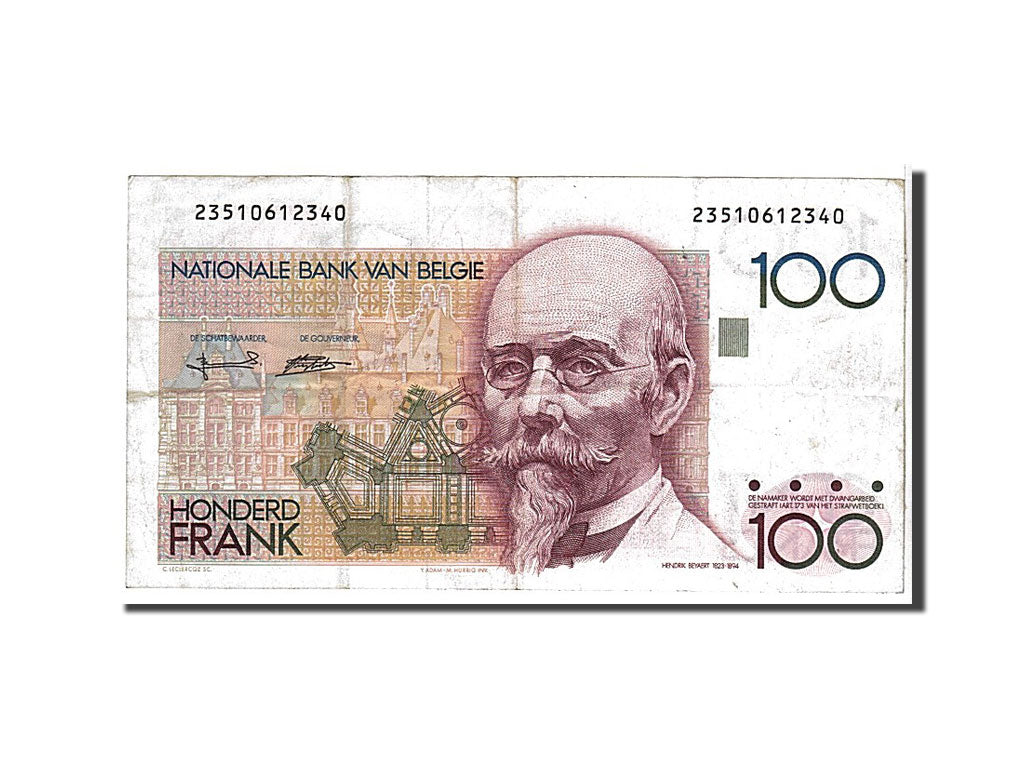 Billet, Belgique, 100 Francs, 1982, KM:142a, TTB