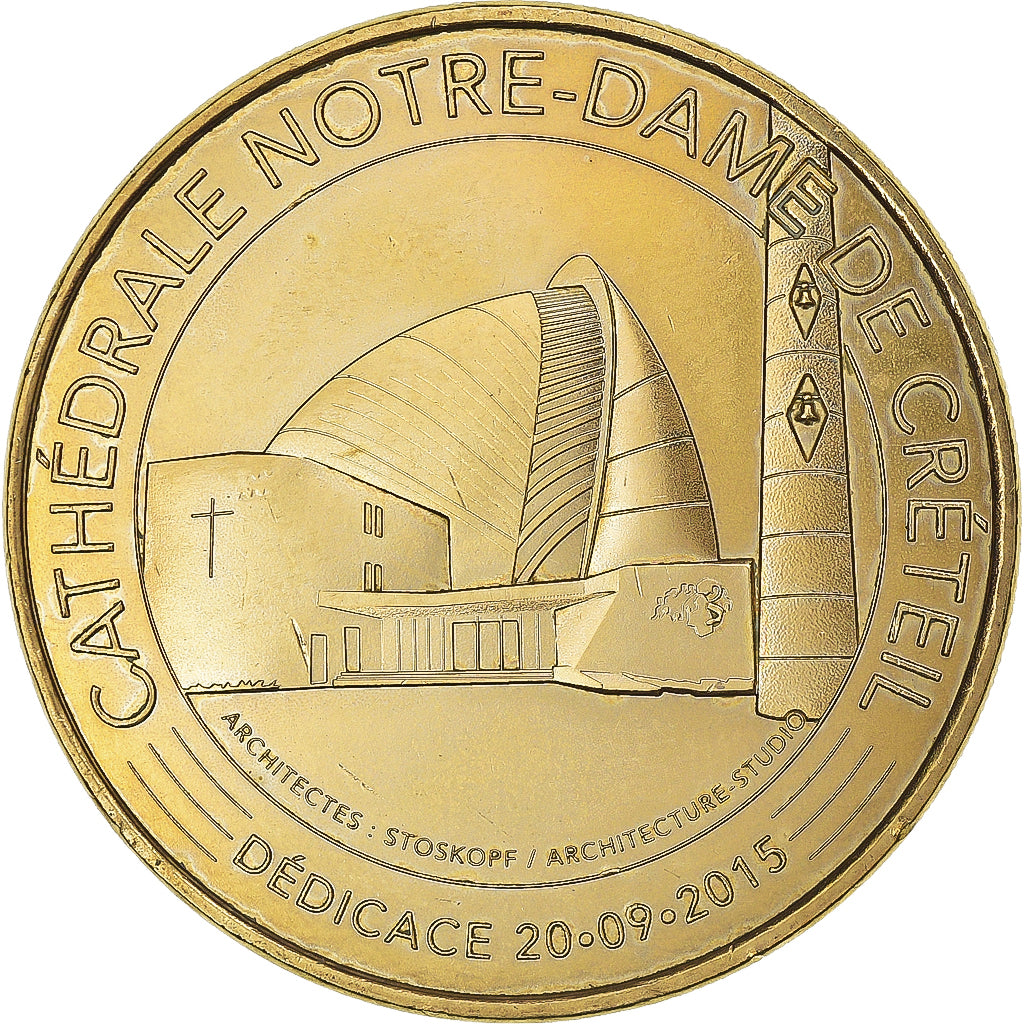 France, Token, Touristic token, CRÉTEIL - CATHEDRALE NOTRE-DAME DE CRÉTEIL