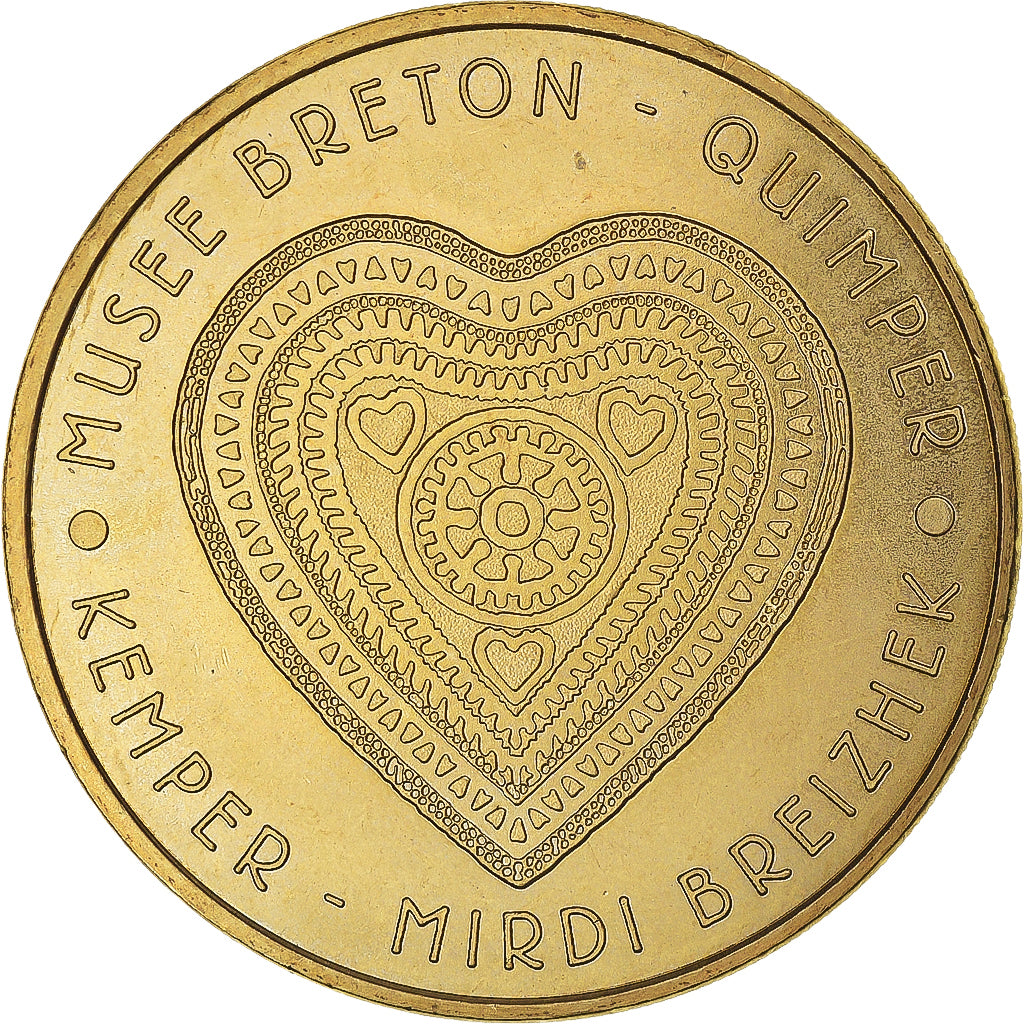 France, Token, Musée breton Quimper, 2016, MDP, MS(63), Copper-nickel Aluminium