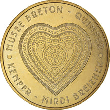 France, Token, Musée breton Quimper, 2016, MDP, MS(63), Copper-nickel Aluminium