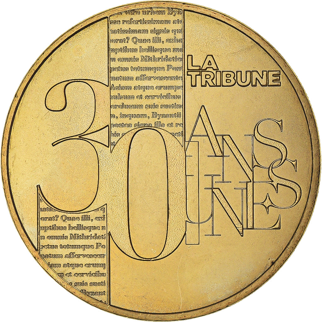 Frankreich, betaalpenning, PARIS LA TRIBUNE 30 ANS, 2015, UNZ, Kupfer-Nickel