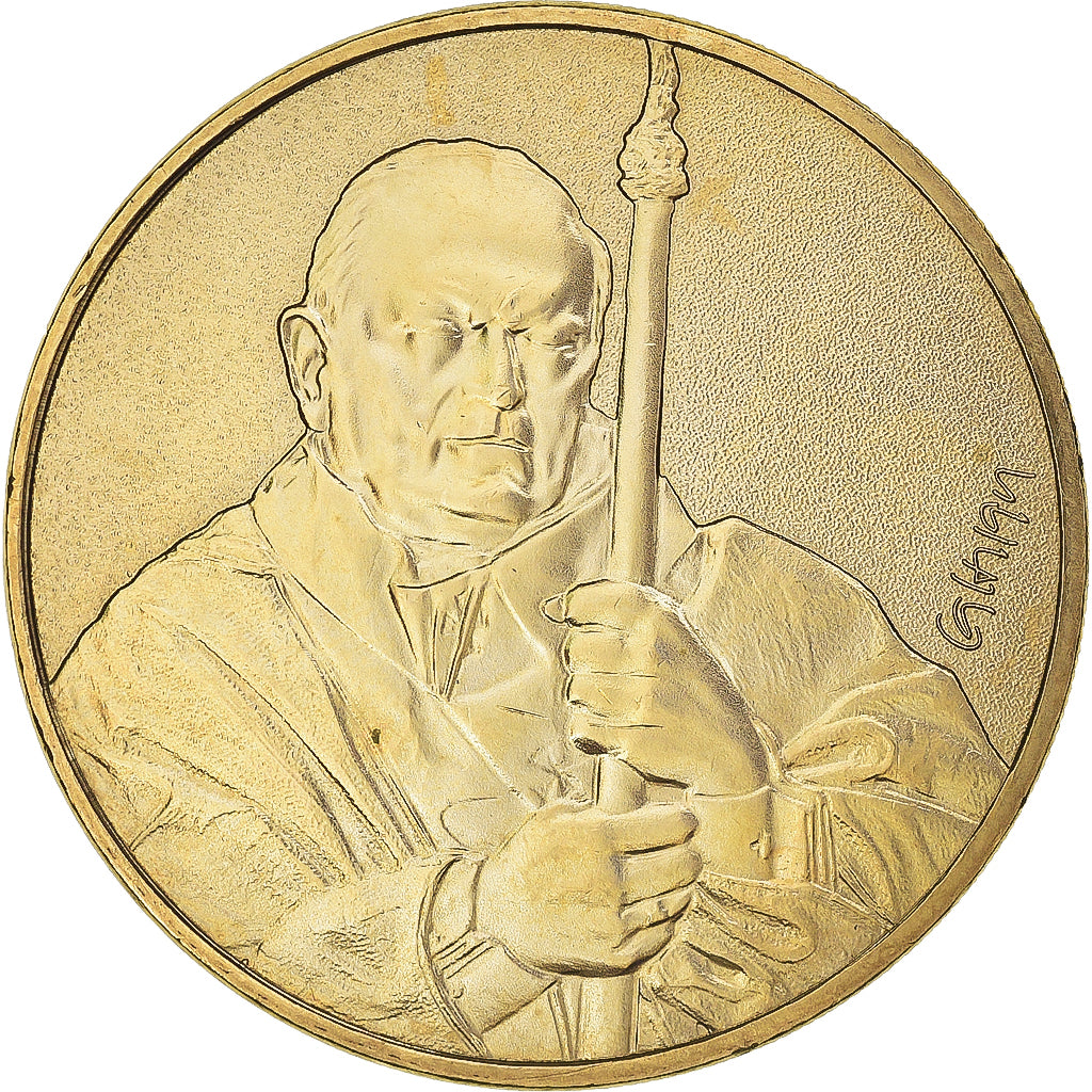 Francia, zeton, Jetón turístico, PARIS HOTEL DE LA MONNAIE - MAURIZIO CATTELAN