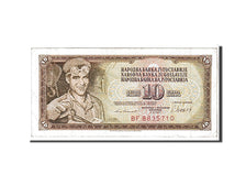 Billet, Yougoslavie, 10 Dinara, 1981, TTB