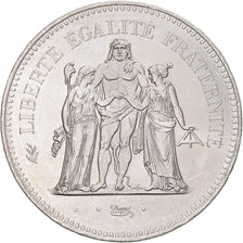 Coin, France, Hercule, 50 Francs, 1976, Paris, MS(63), Silver, KM:941.1