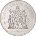 Coin, France, Hercule, 50 Francs, 1976, Paris, MS(63), Silver, KM:941.1